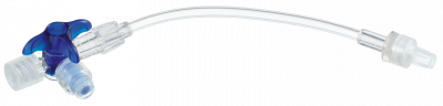 Кран 3-ходовой Дискофикс С с Сэйффлоу 360° синий линия 50 см купить оптом в Омске