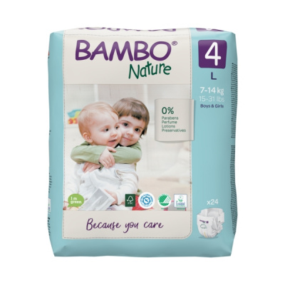 Эко-подгузники Bambo Nature 3 (4-8 кг), 52 шт купить оптом в Омске