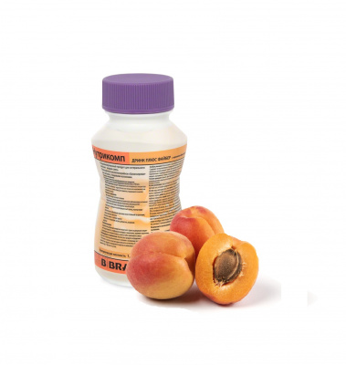 Нутрикомп Дринк Плюс Файбер с персиково-абрикосовым вкусом 200 мл. в пластиковой бутылке купить оптом в Омске