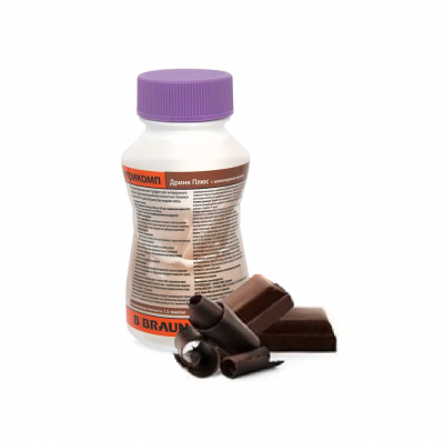 Нутрикомп Дринк Плюс шоколадный 200 мл. в пластиковой бутылке купить оптом в Омске